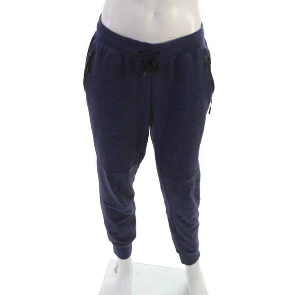 Spyder Mens Jogger Pants Blue Drawstring Cotton Inseam 28 Size L